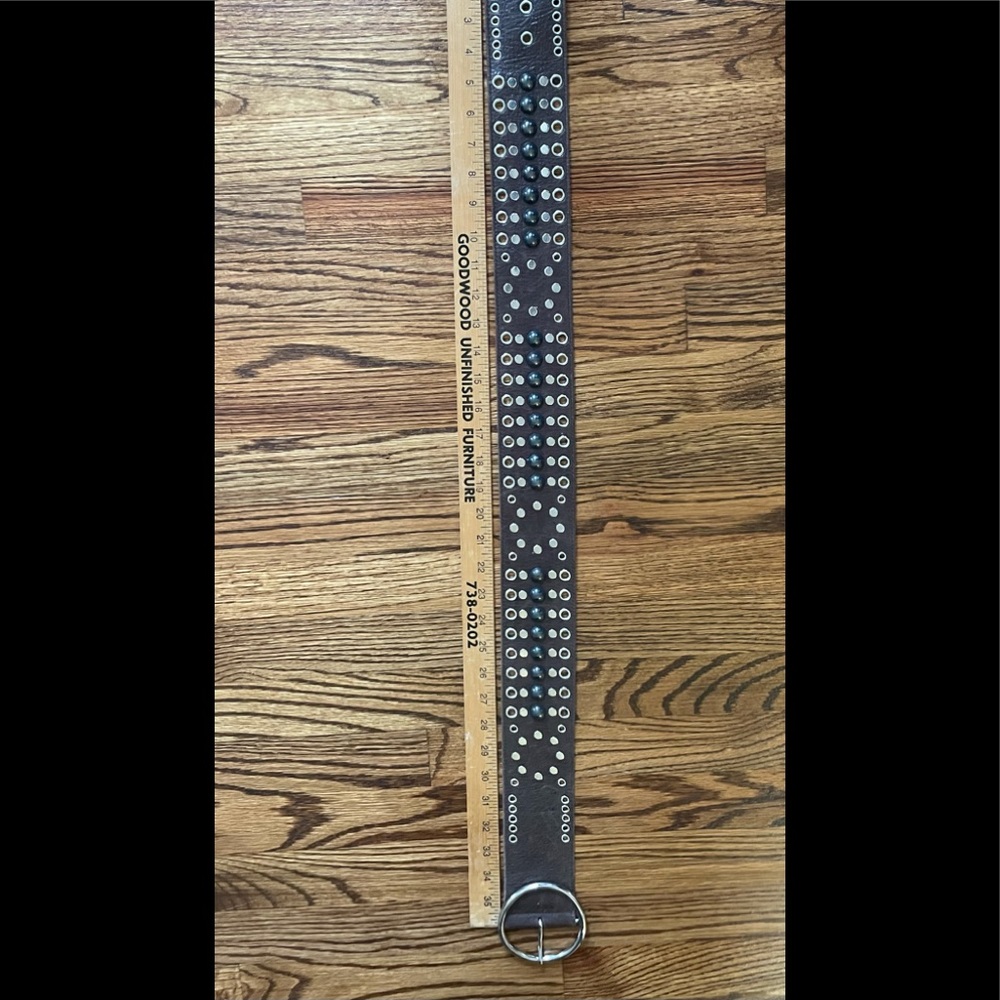 Street Ahead studded leather belt
